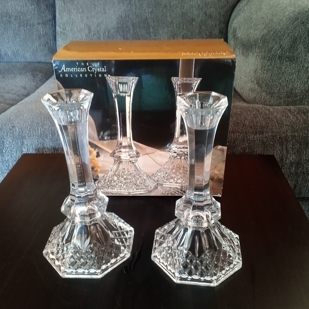 Clear Candle Holders